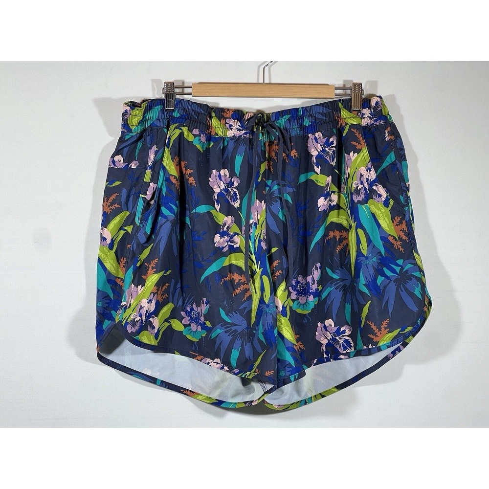 Columbia Floral Swim Trunks Men 2XL Multi Nylon Beach Board Shorts Tropical